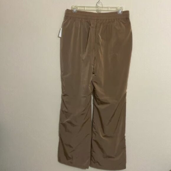 GOOD AMERICAN Women's High-Rise Wide-Leg Windbreaker Track Pants Size 4 - Picture 4 of 9